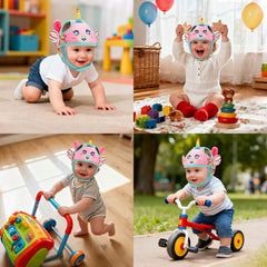 Tendccy Unicorn Head Protector with adjustable strap for a snug fit