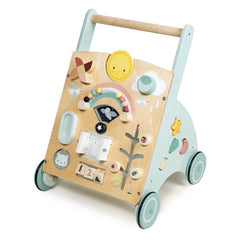Tender Leaf Toys Sunshine Baby Activity Walker side view encourages mobility and discovery.