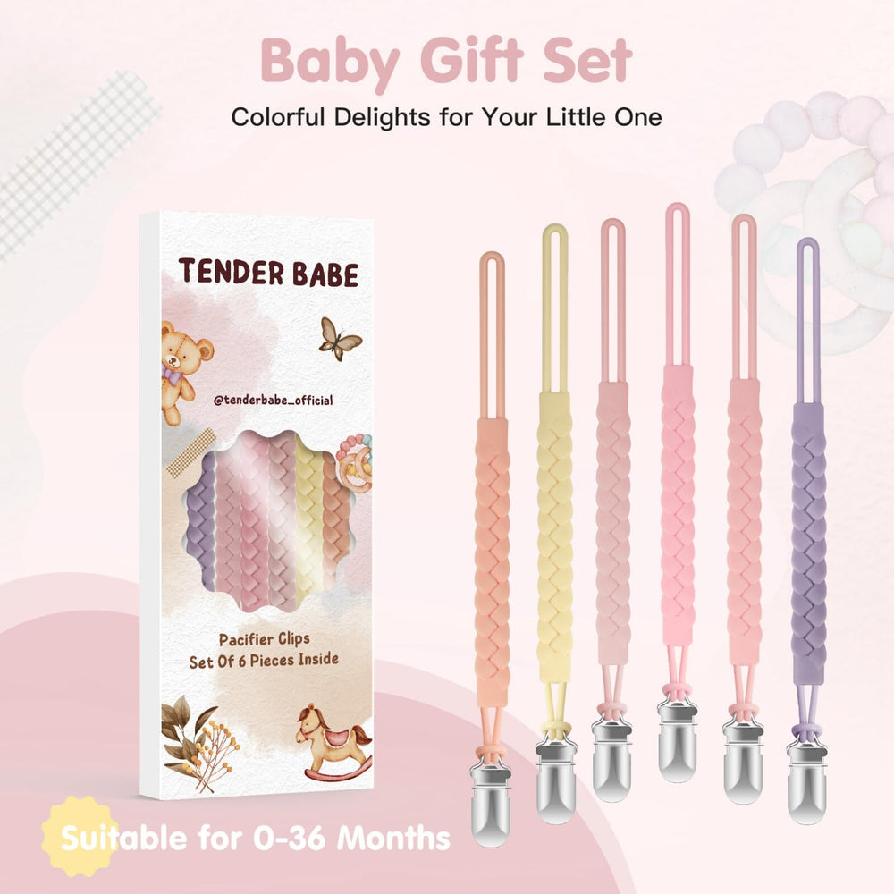 TenderBabe handwash and air-dry pacifier clip for daily use