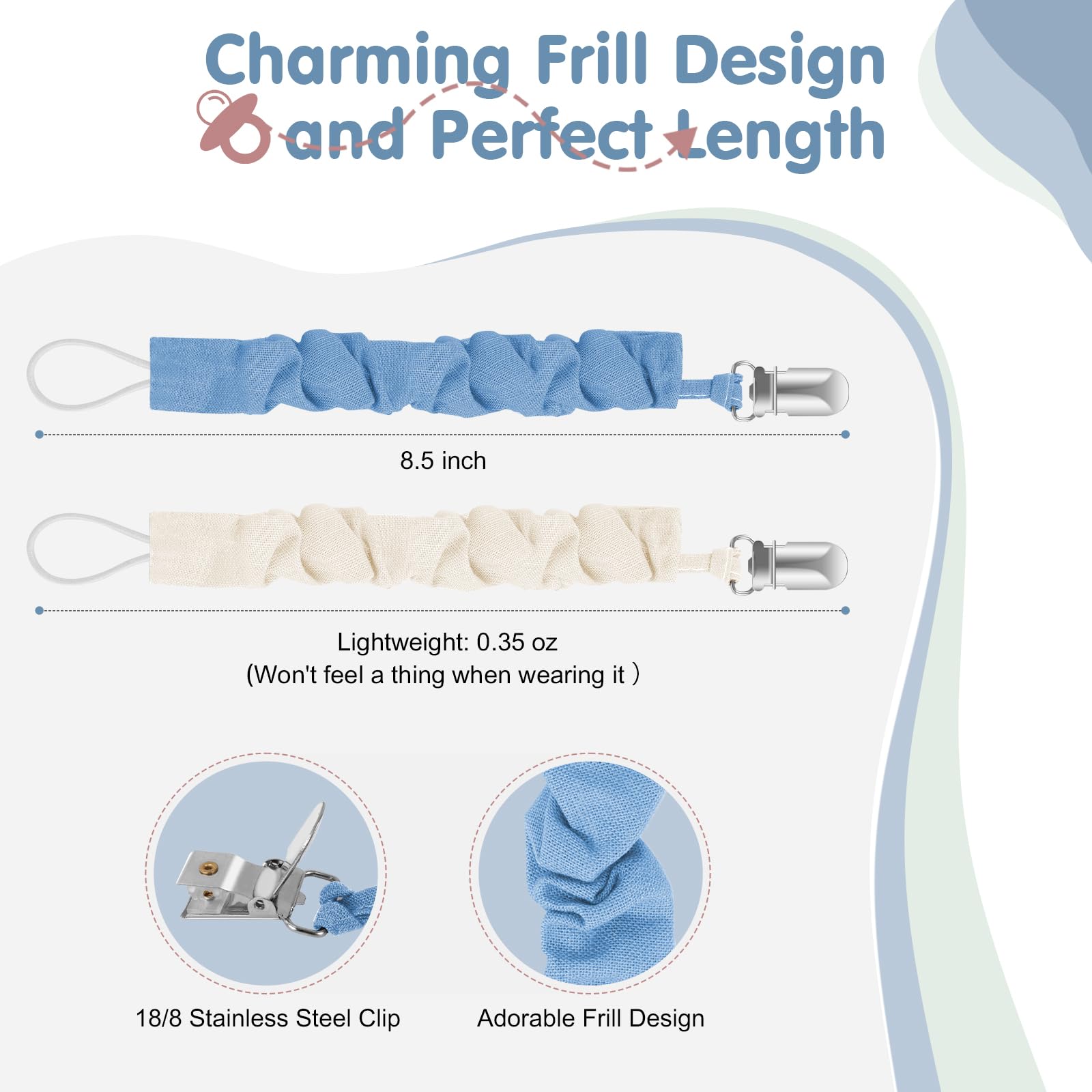 TenderBabe stainless steel clip resists rust while protecting fabrics