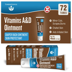 TenderGentle Vitamin A&D Ointment tube front view showing protective barrier for skin