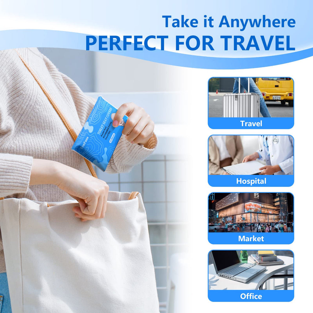 TenFans seat cover flush disposal demonstrates hands-free bathroom hygiene.