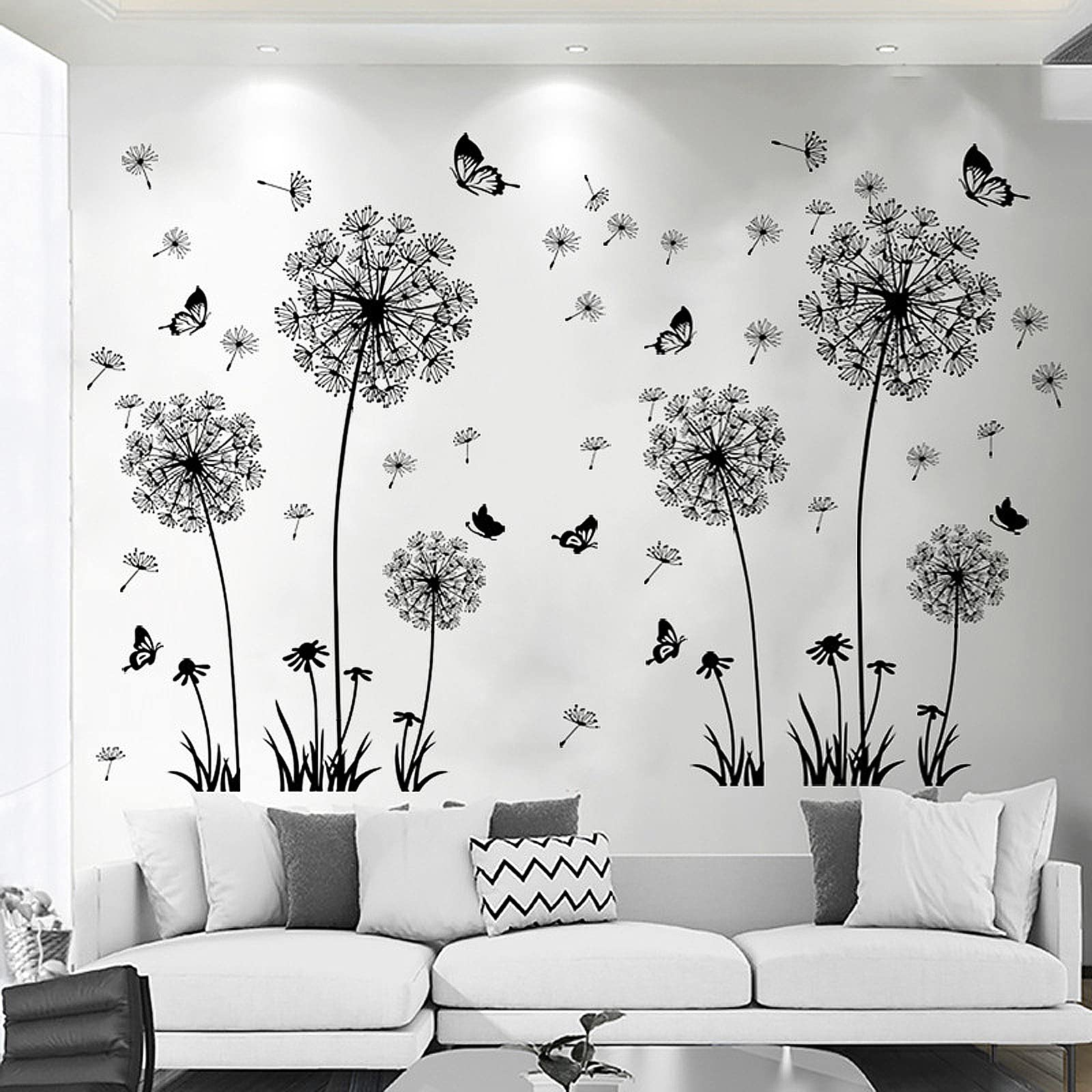 Teniinet vintage floral wall decals bring retro charm and calm ambiance