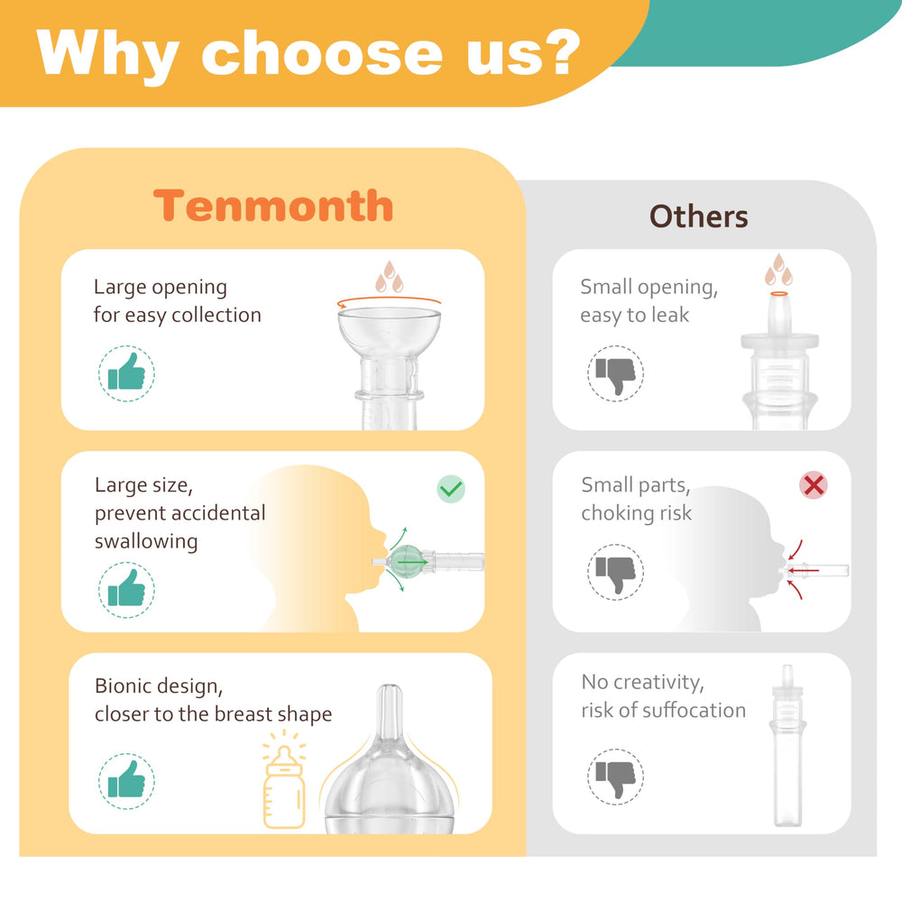 Tenmonth silicone close-up highlights soft, food-grade material safe for newborns.