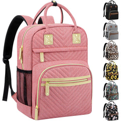 Tenot baby diaper bag backpack pink; spacious for diapers, bottles, and daily essentials.