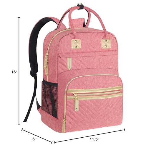 Tenot pink diaper bag arrives flat-packed and reshapes easily after unpacking.
