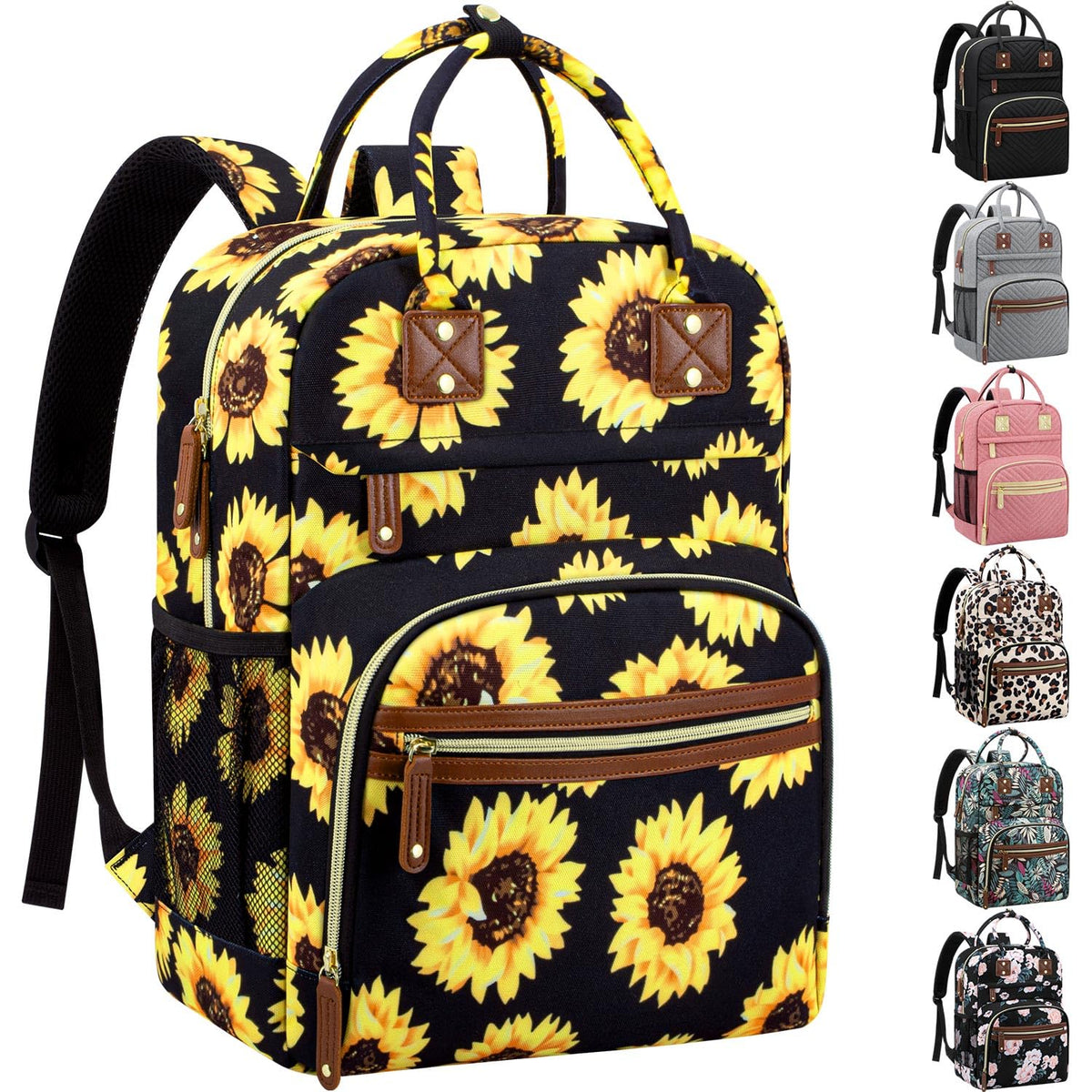 Tenot diaper backpack waterproof front view shows durable everyday use.