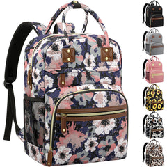 Tenot diaper bag backpack with floral pattern for stylish everyday storage on the go
