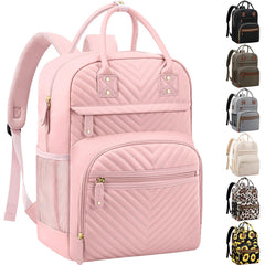 Tenot diaper bag backpack top view highlights roomy layout for on the go essentials.