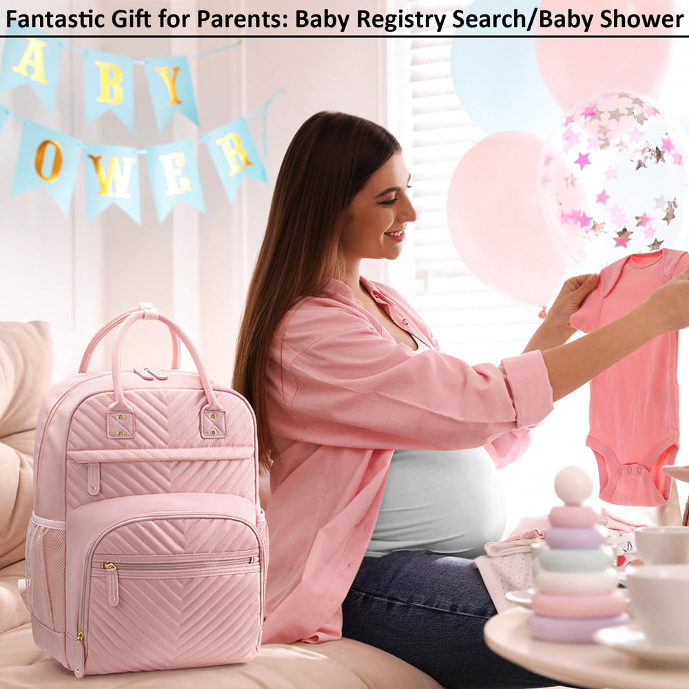 Tenot diaper bag floral pattern appeals to baby girl styles.