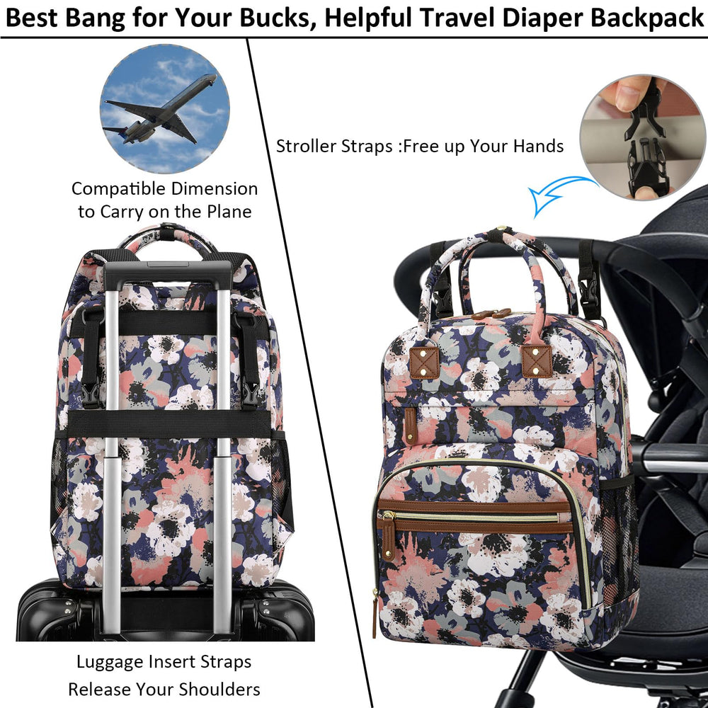 Tenot diaper bag spacious interior keeps diapers, wipes, and clothing organized