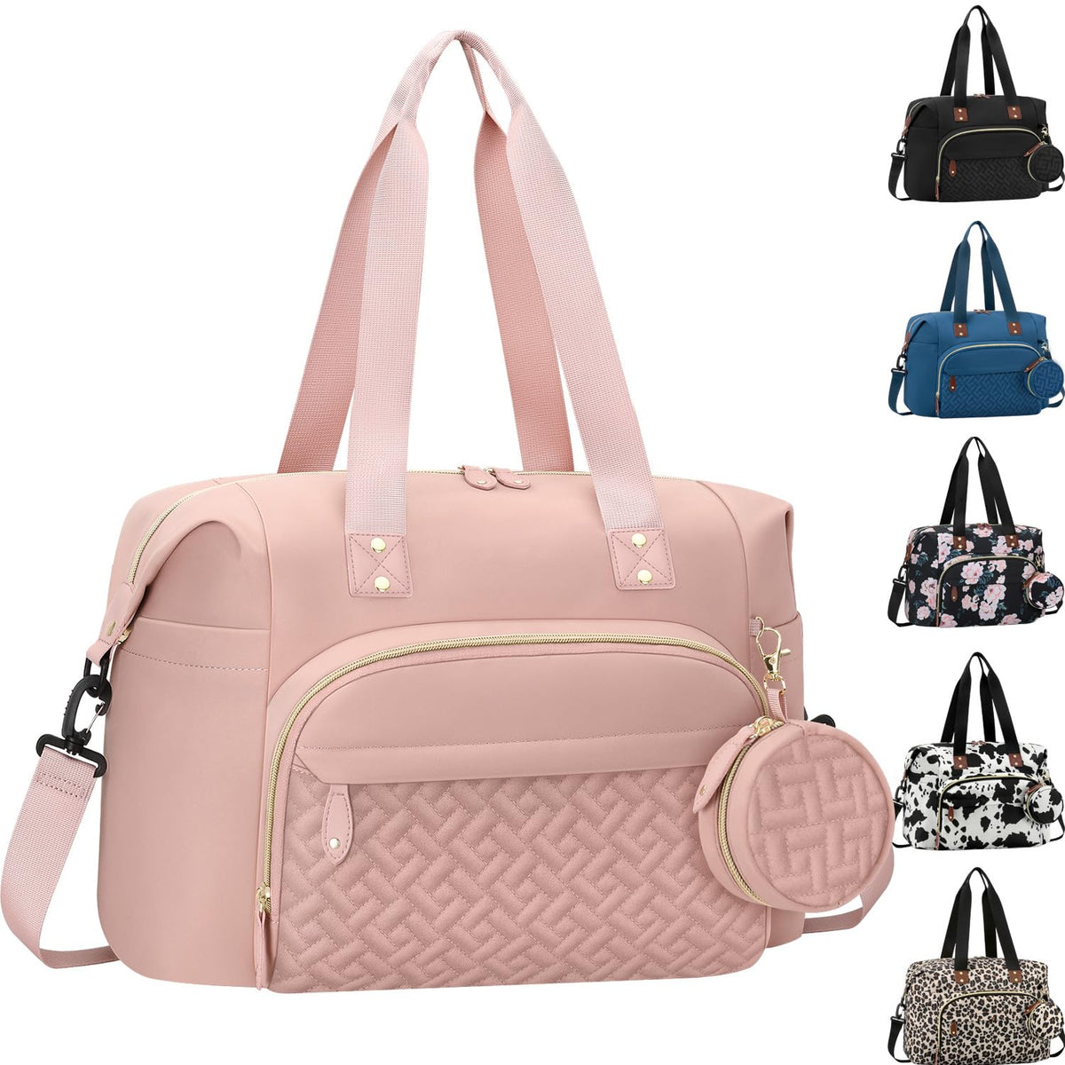 Tenot Diaper Bag Tote front view shows organized pockets for easy access