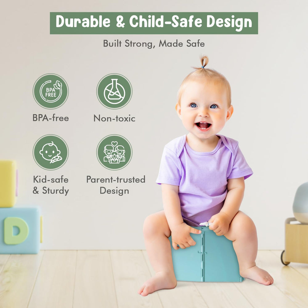 Teo portable travel potty seat delivers sturdy, comfortable toddler seating.