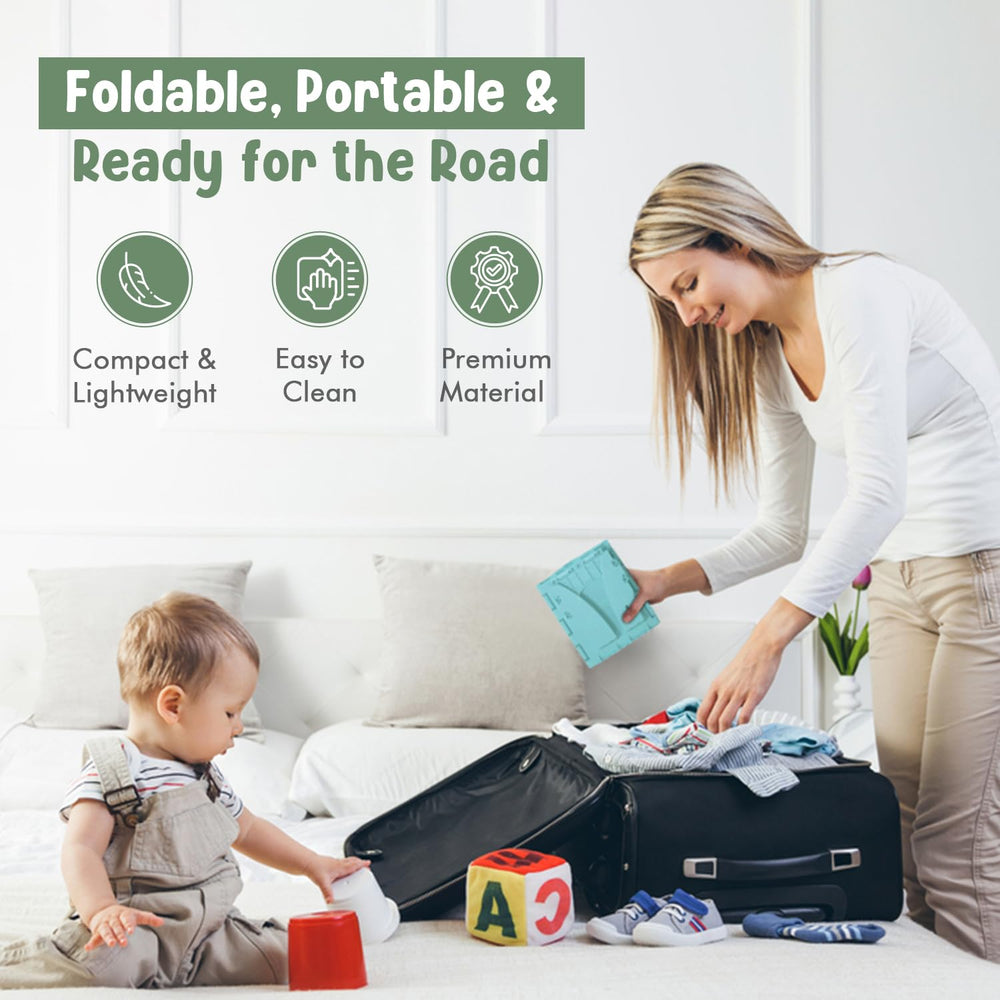 Teo portable travel potty setup shows quick, tool-free assembly.