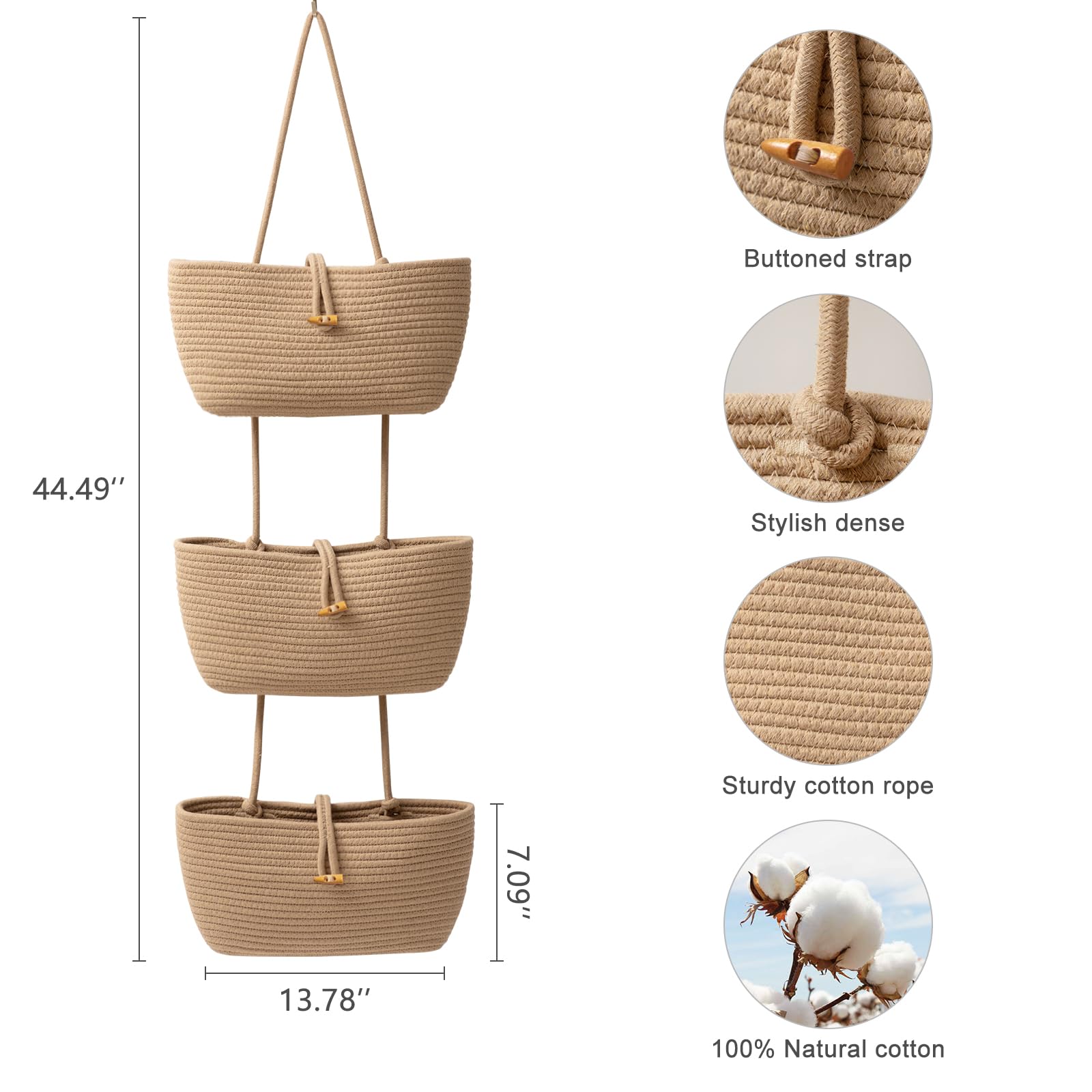 TeoKJ cotton rope material close-up showing durable natural fibers