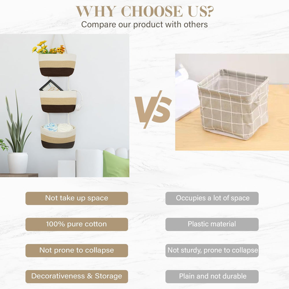 TeoKJ foldable washable basket nursery easy to store when not in use.
