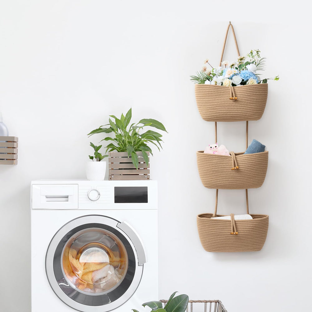 TeoKJ foldable washable storage baskets showing easy maintenance