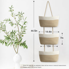 TeoKJ nursery storage organizer close-up highlights soft cotton weave and sturdy structure.