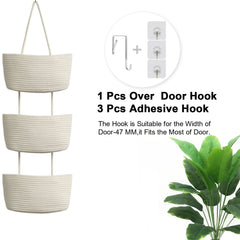 TeoKJ over-the-door hooks closeup for easy mounting and storage stability