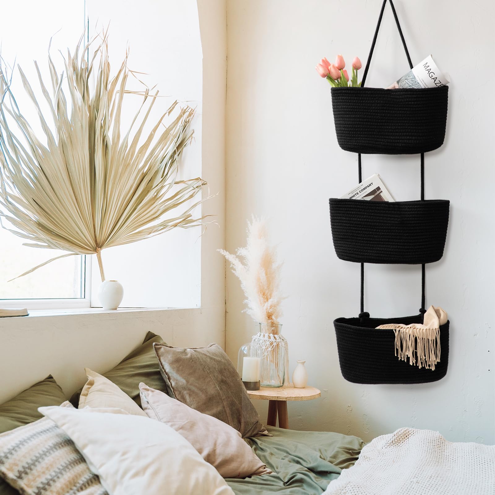TeoKJ over-the-door organizer in kitchen use with neatly organized items.