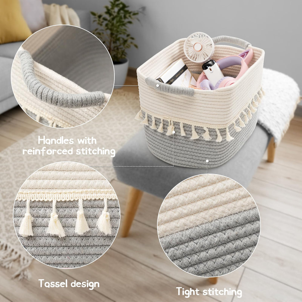 TeoKJ storage basket 3-pack toy-organization for kid's playroom and clutter-free spaces