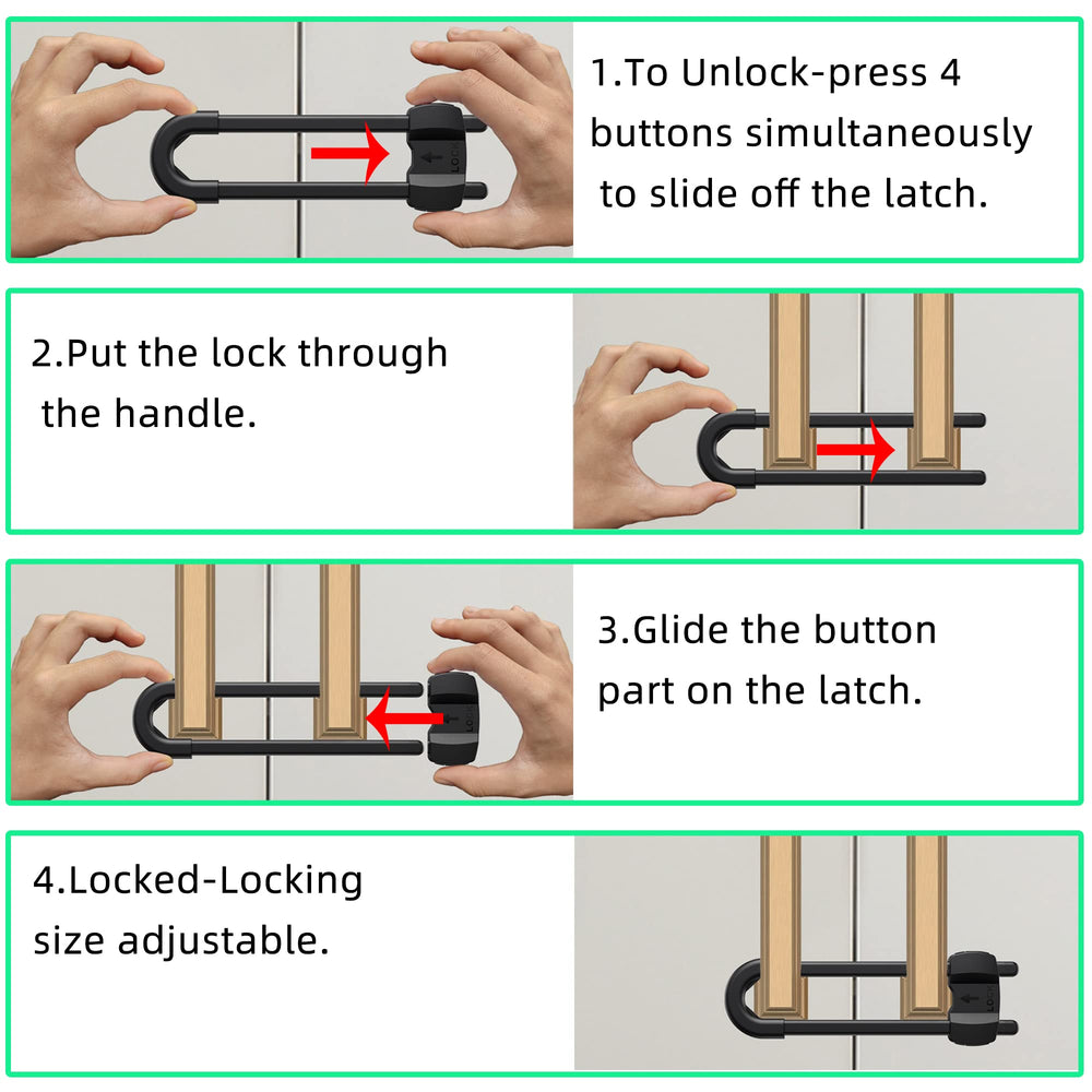 TERDEWE locks closeup highlighting durable ABS material