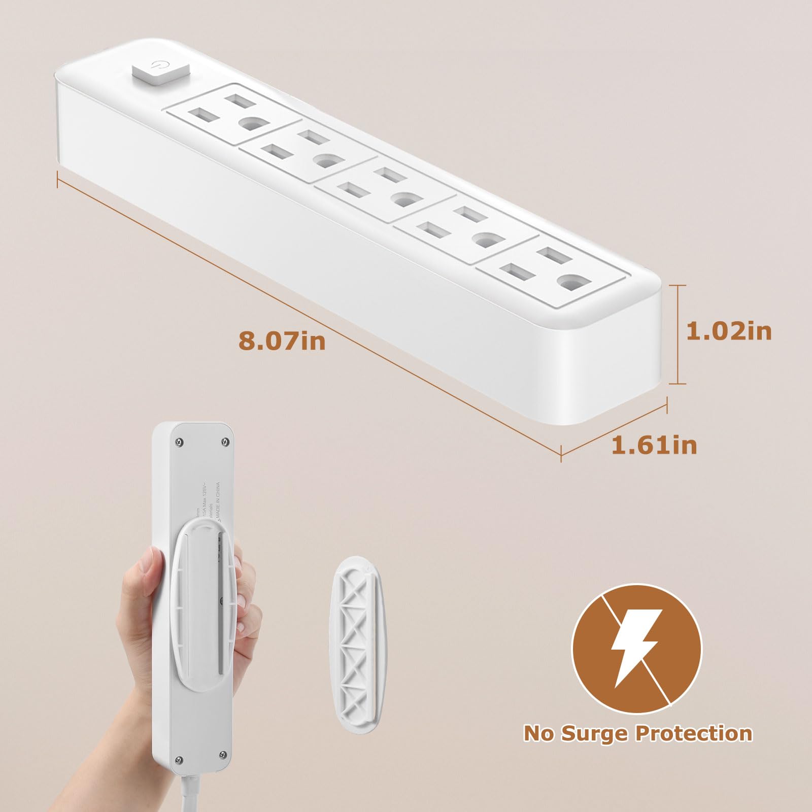 Terficer extension cord under rug shows hidden cable management in action