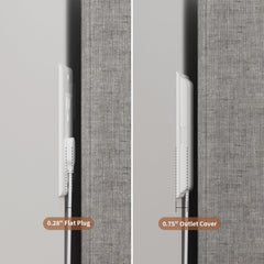 Terficer flat-plug extension cord shows minimal thickness under rugs.