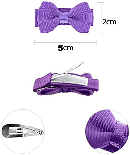 Tergy baby girls snap hair clip 2-inch bows ideal for pigtails and side hairstyles
