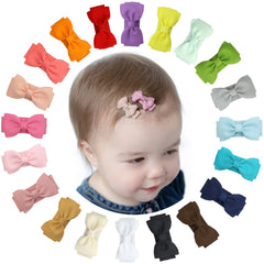 Tergy baby girls snap hair clip soft ribbon closeup for gentle hold during play