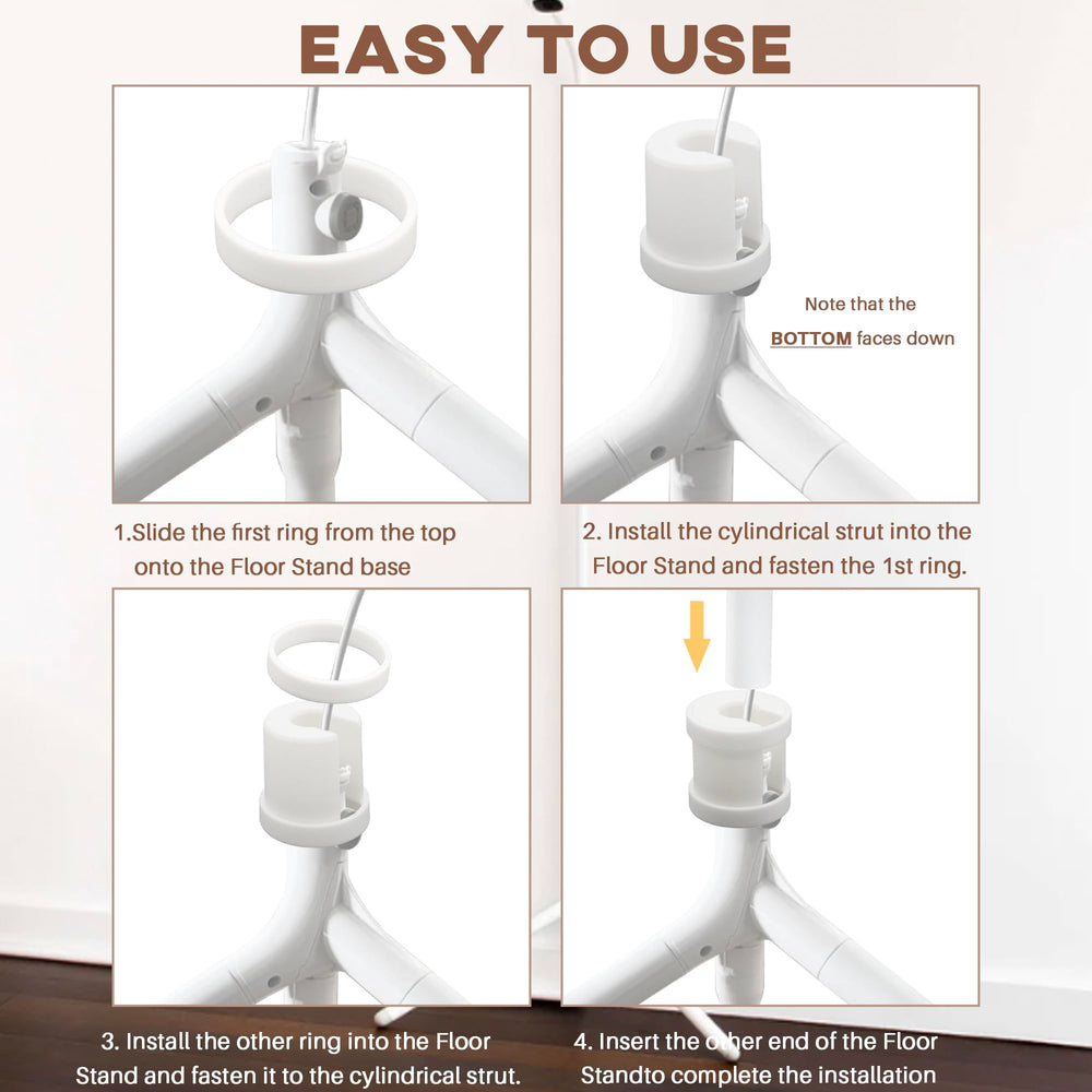 Terixe repair kit demonstrates a secure, steady Nanit stand after repair.