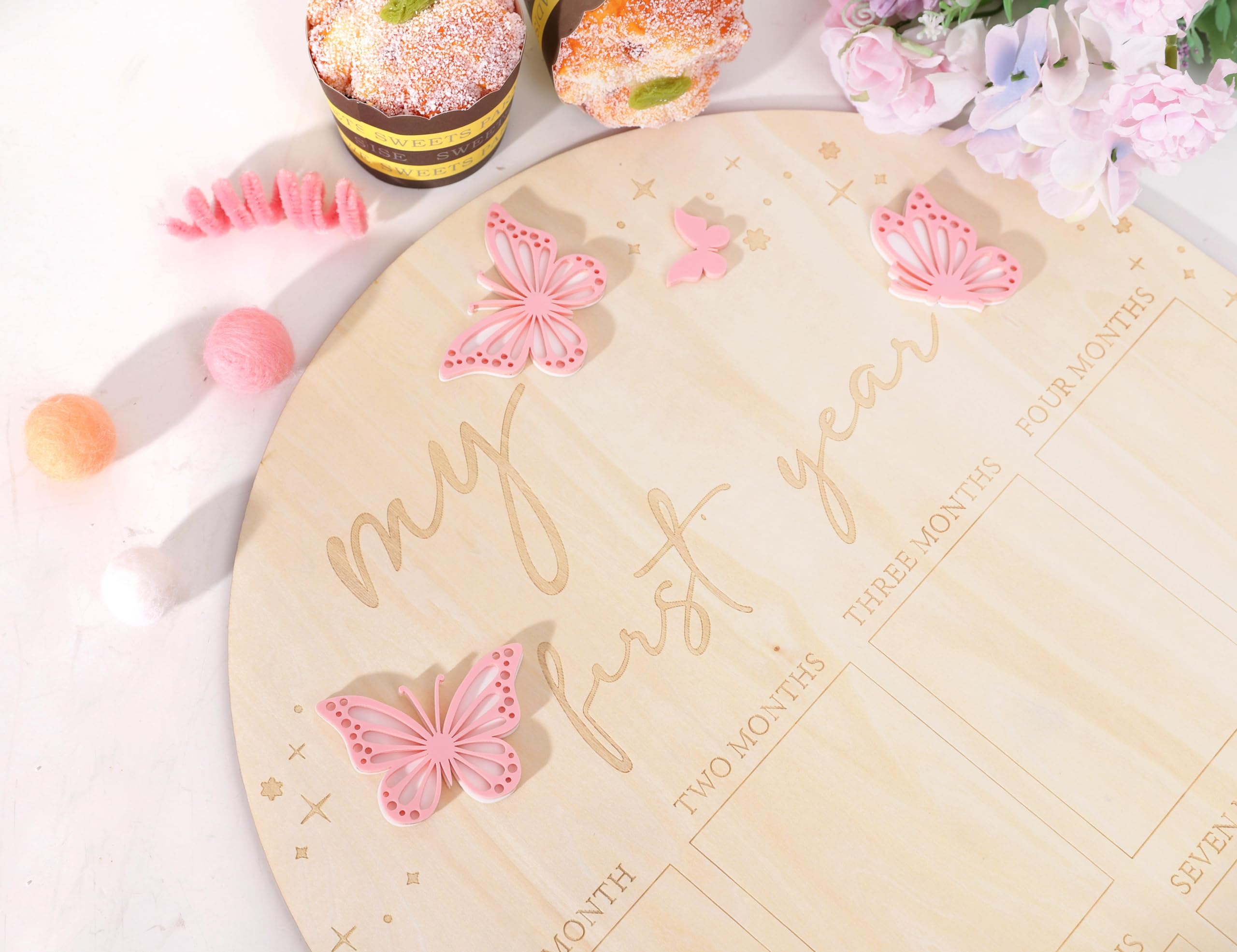 TERJIO durable wooden board resists fading for long lasting display.