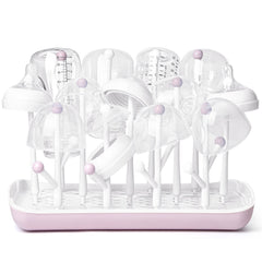 Termichy baby bottle drying rack pink tree-branch design for space-saving drying.