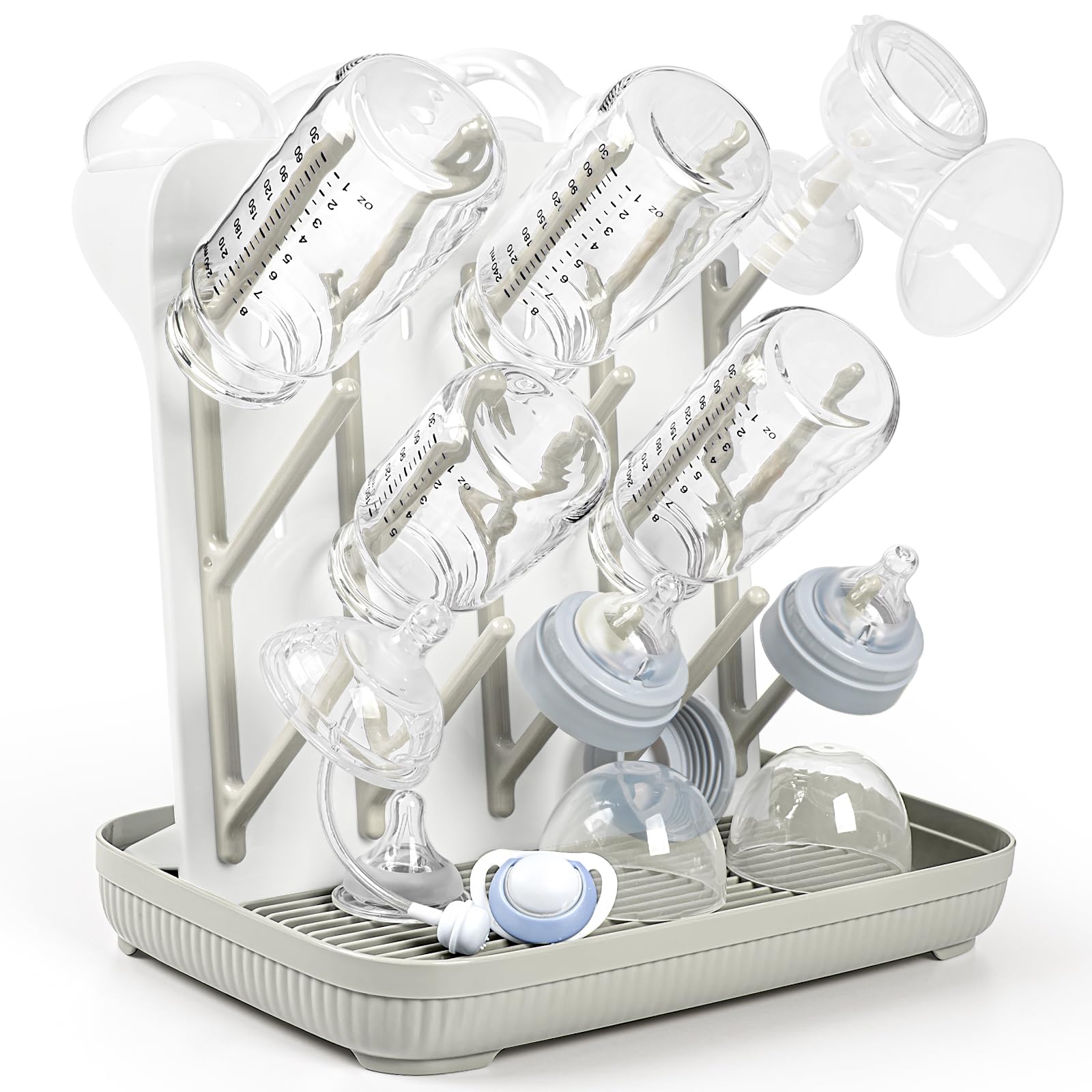 Termichy baby bottle drying rack vertical design saves counter space for busy kitchens.