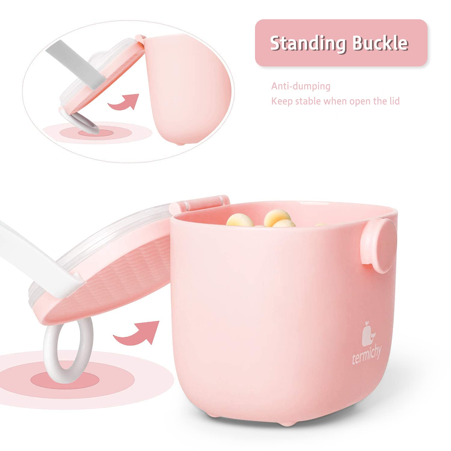 Termichy dishwasher-safe container, simple cleaning after travel feeding