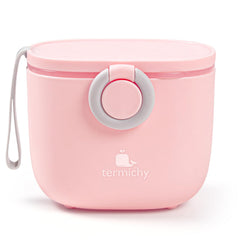 Termichy baby formula dispenser pink front view, portable feeding on the go