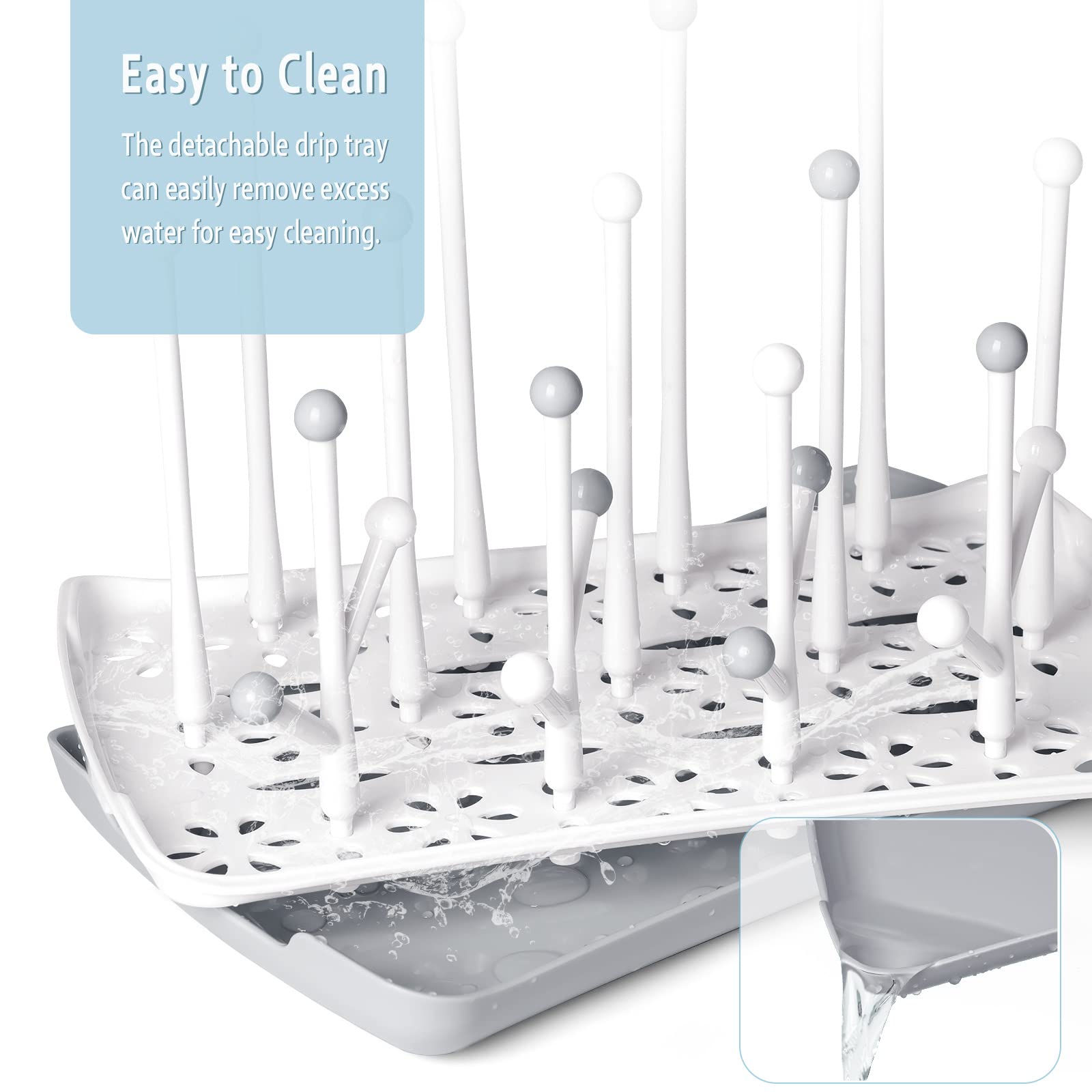 Termichy Bottle Drying Rack is easy to wash and air dry after meals.