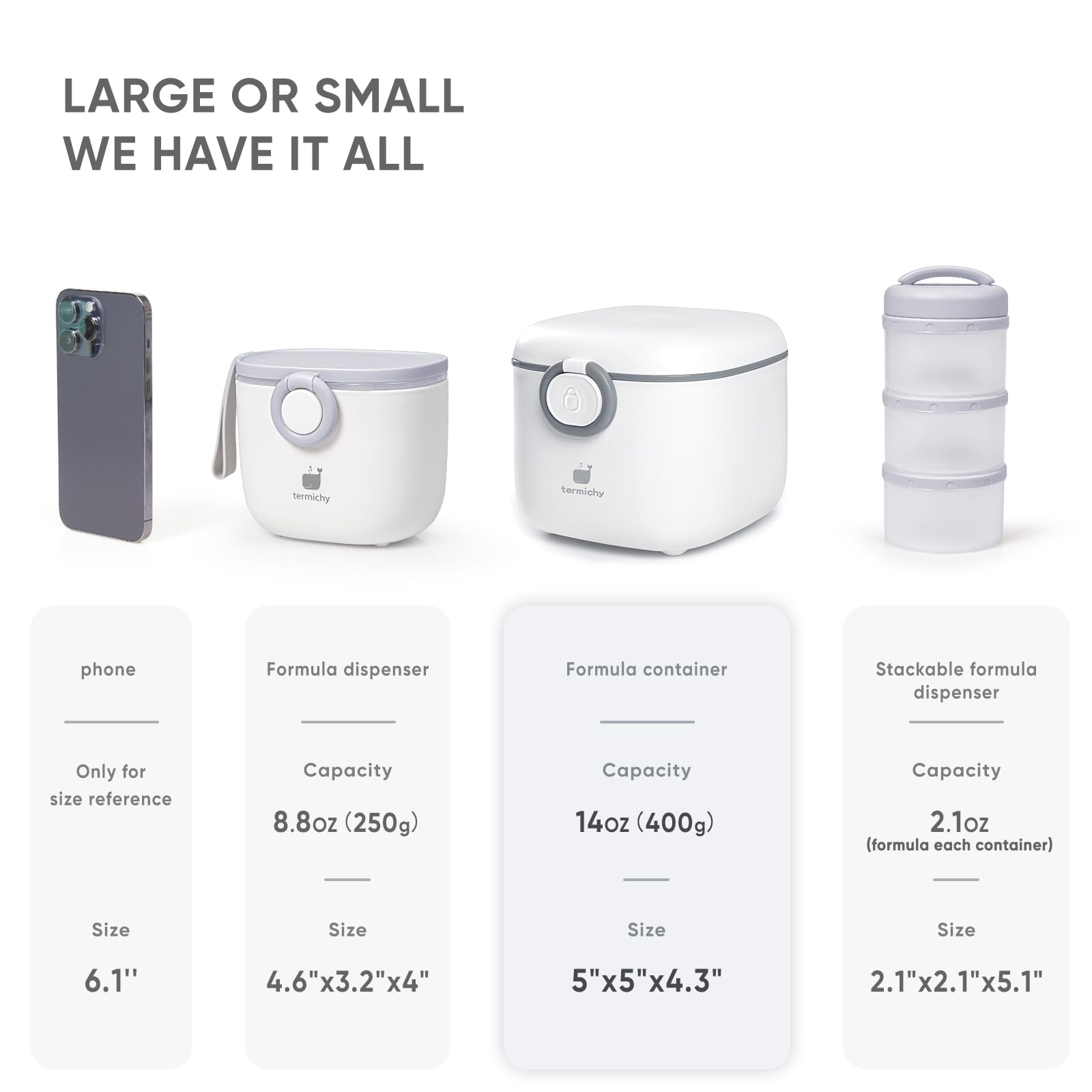 Termichy BPA-free PP material is dishwasher-safe and easy to clean