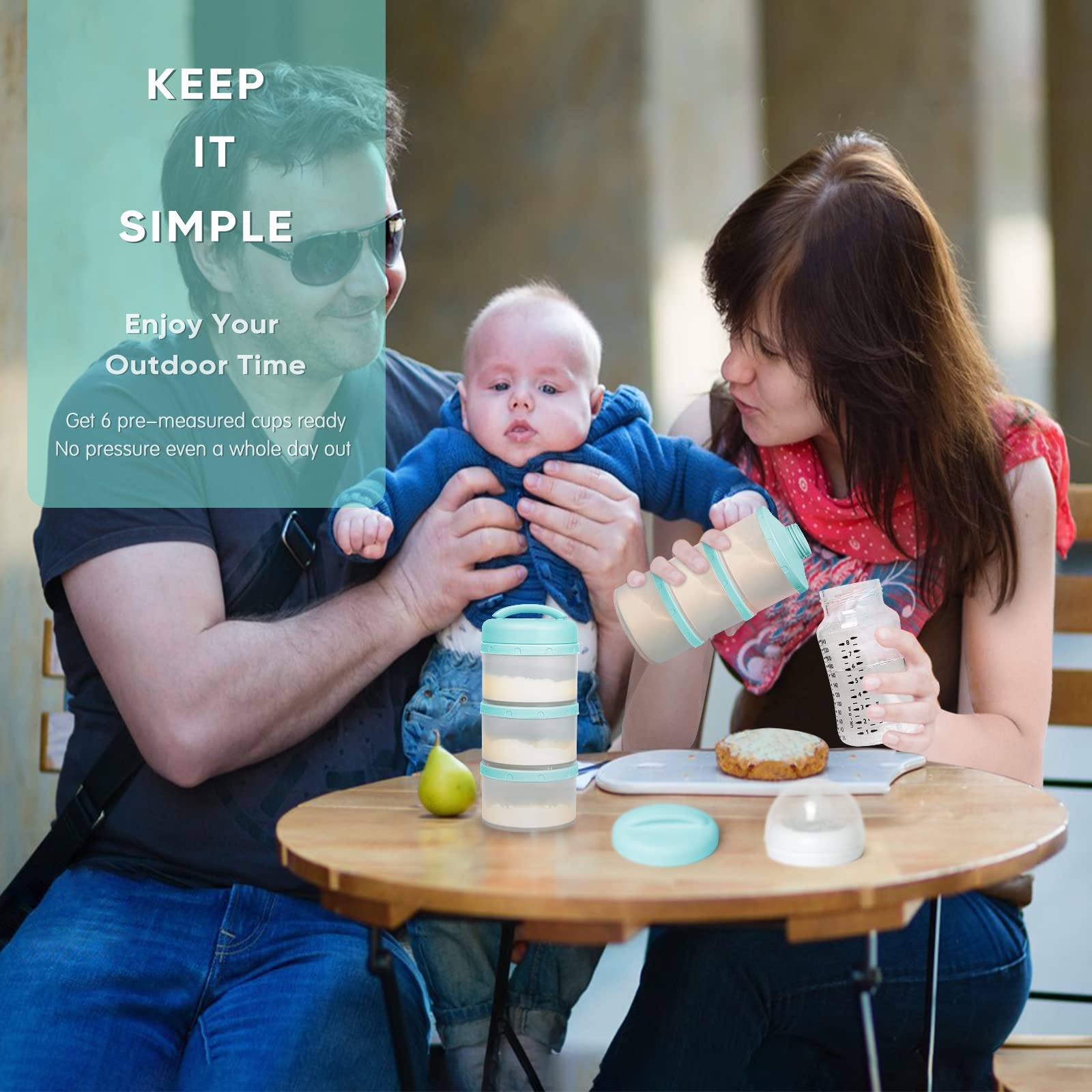 Termichy diaper bag-friendly container fits compactly for outings.