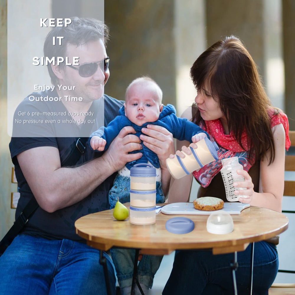 Termichy diaper-bag friendly powder container reduces spill risk during travel.