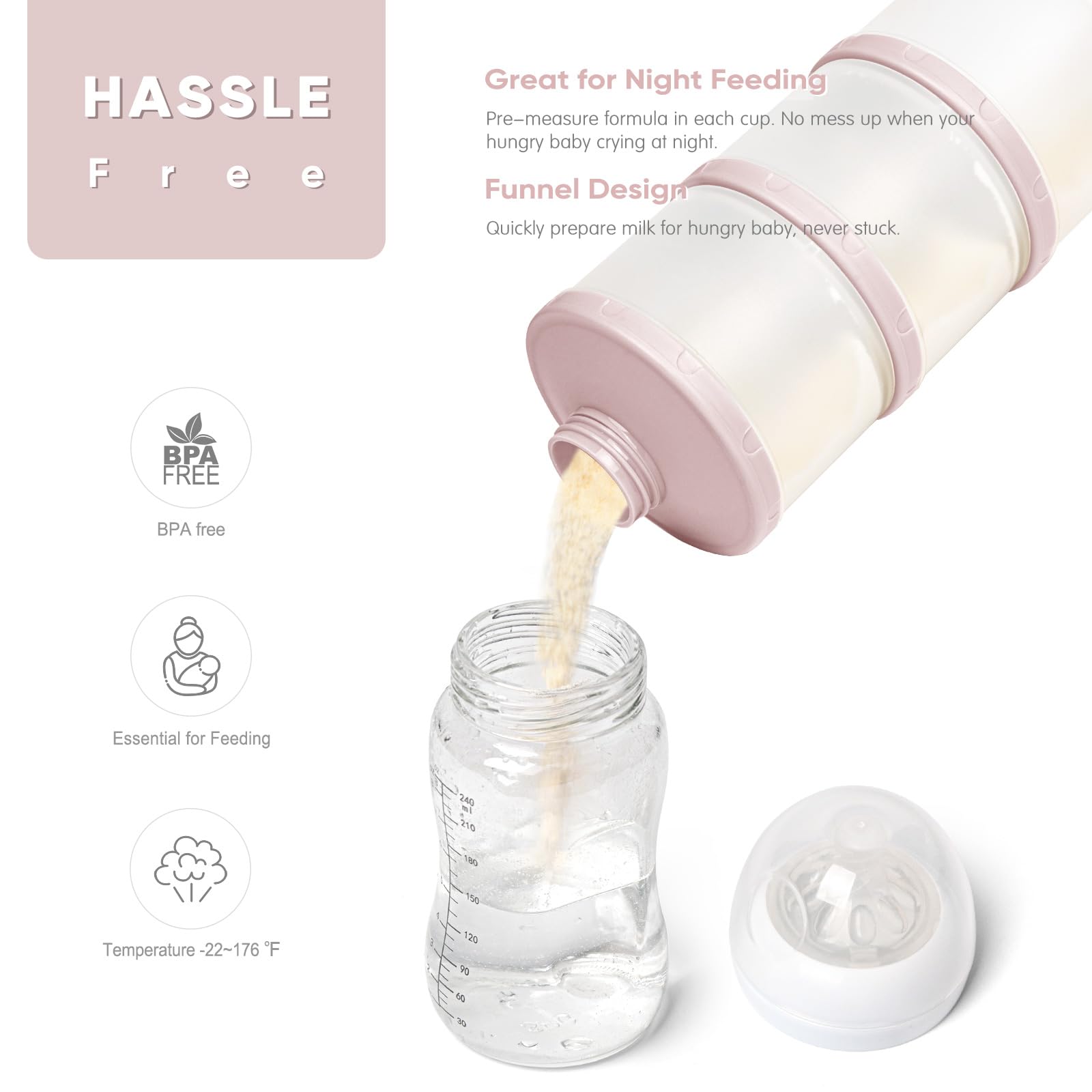 Termichy easy-fill design offers simple two-step feeding on busy days.