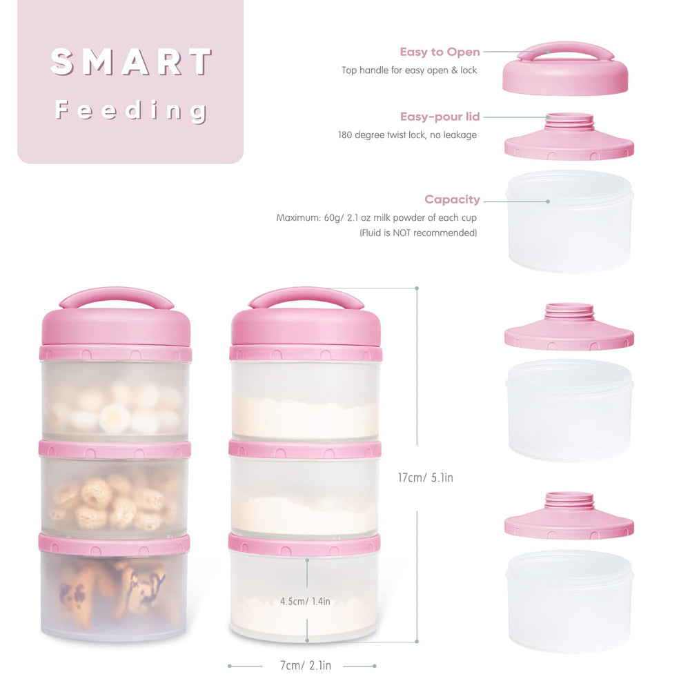 Termichy formula dispenser showing independent spout for spill-free car or stroller use