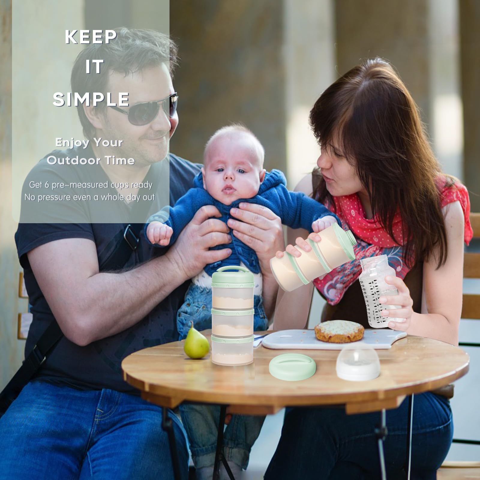 Termichy light green design fits compact diaper bag for ready travel.