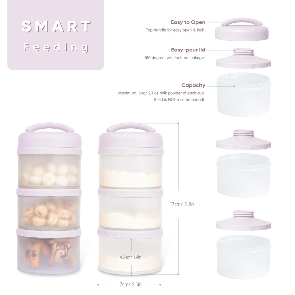 Termichy on-the-go feeding container fits in a diaper bag for mess-free bottle prep