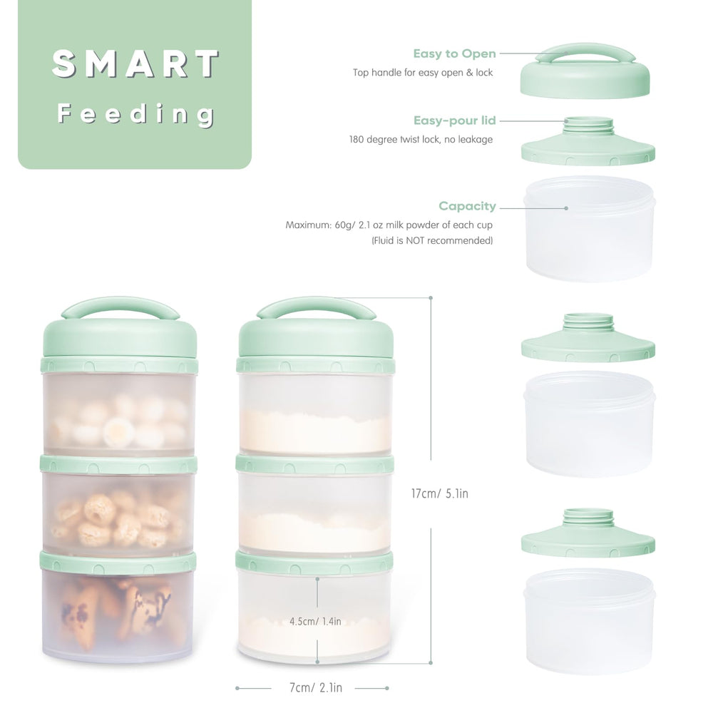 Termichy portable milk powder container on the go helps quick bottle prep.