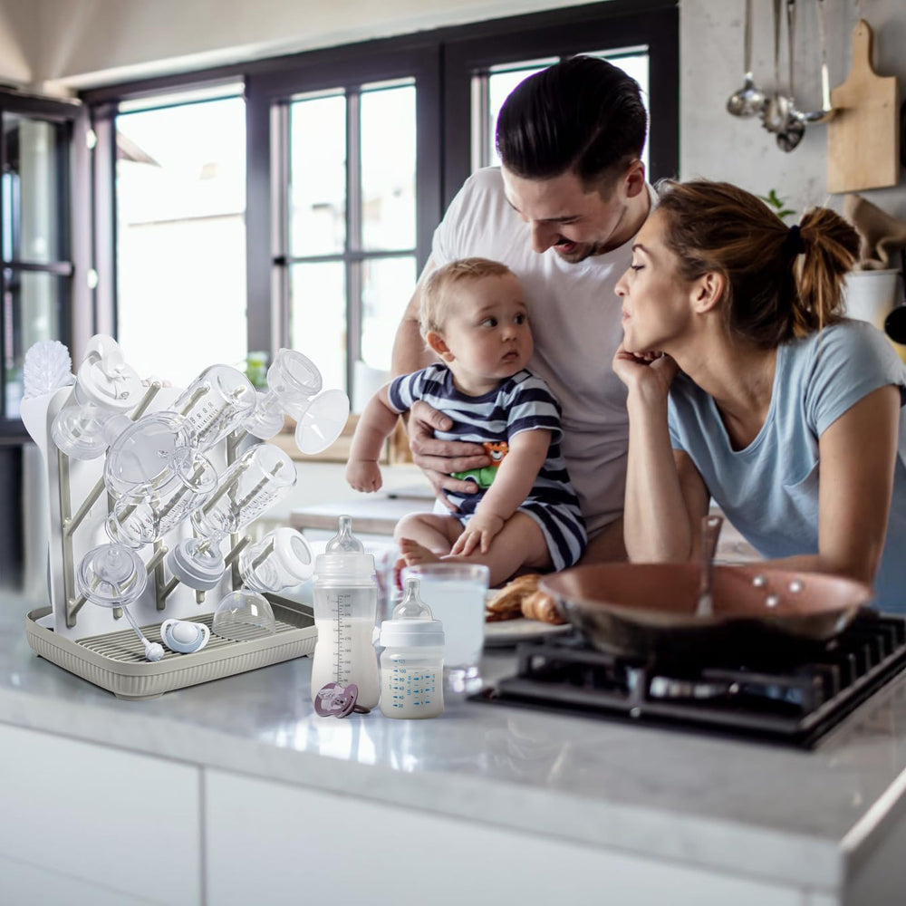Termichy space-saving kitchen-dryer aids efficient bottle prep and air drying.