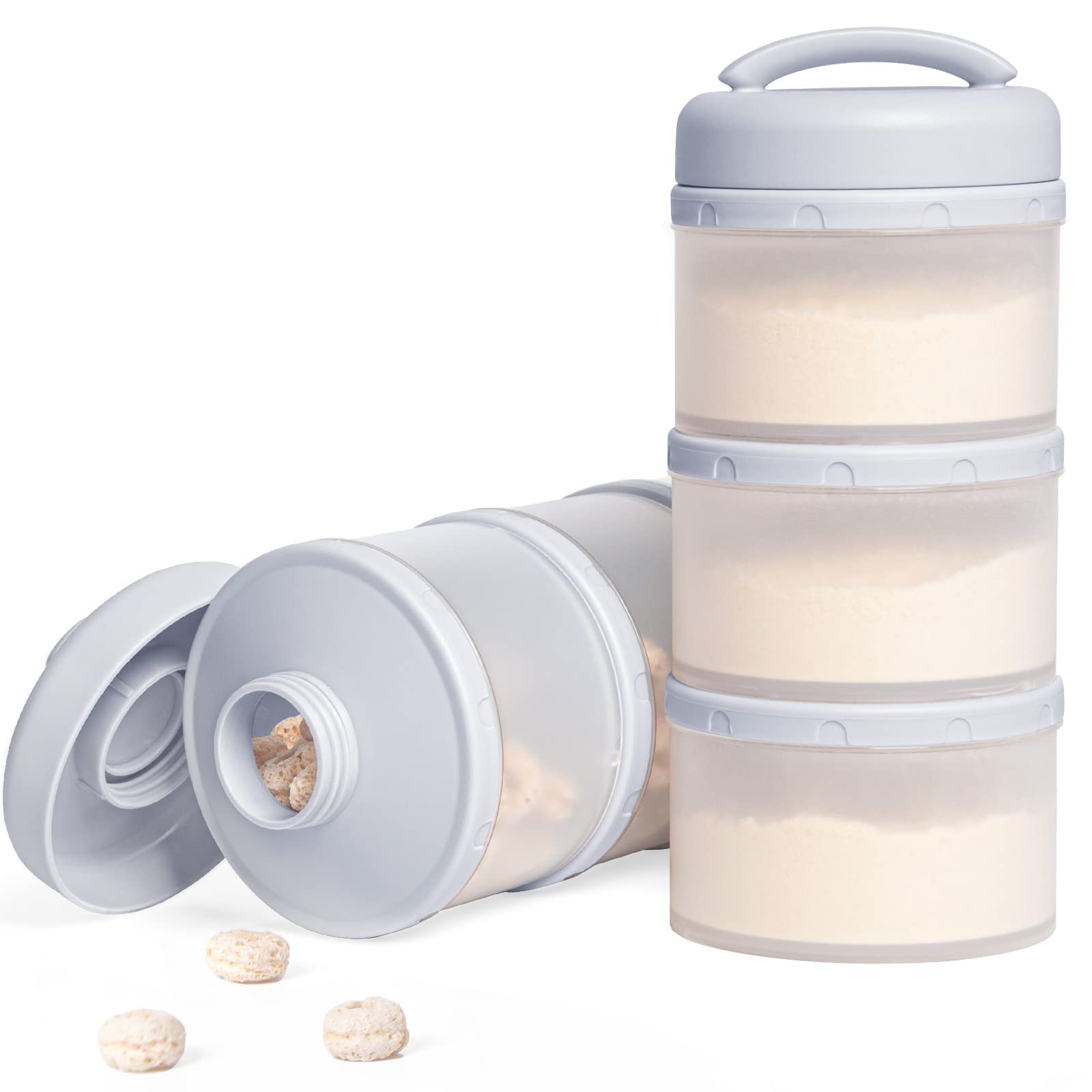 Termichy stackable dispenser compartments open for easy loading on the go.