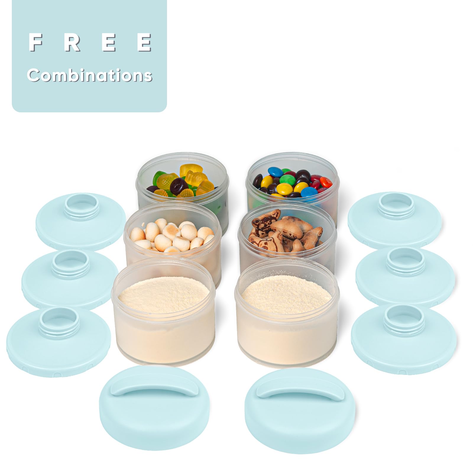 Termichy stackable dispenser in diaper bag illustrating convenient storage