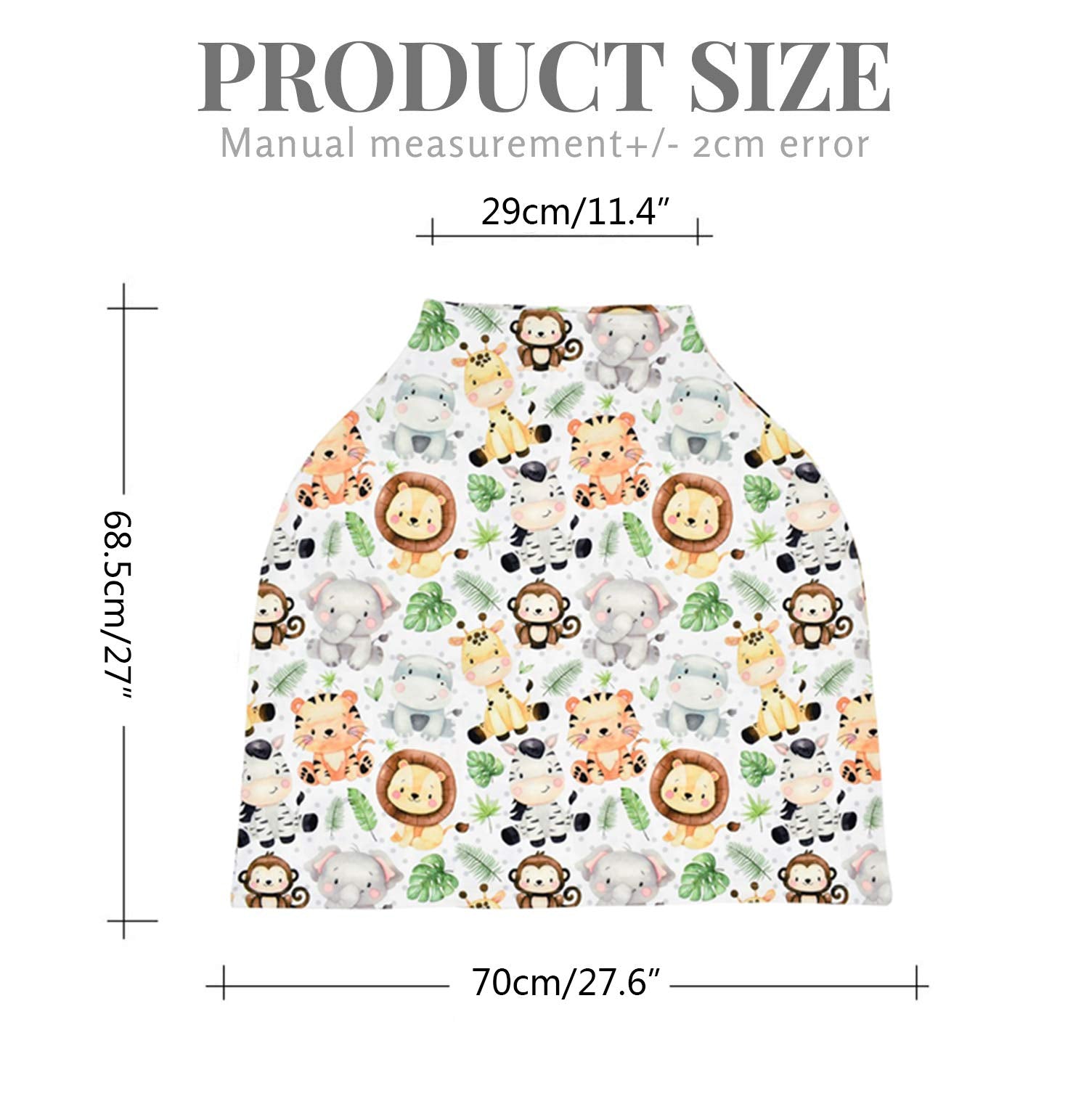 Terriboo zoo design stretches to cover car seats and cribs