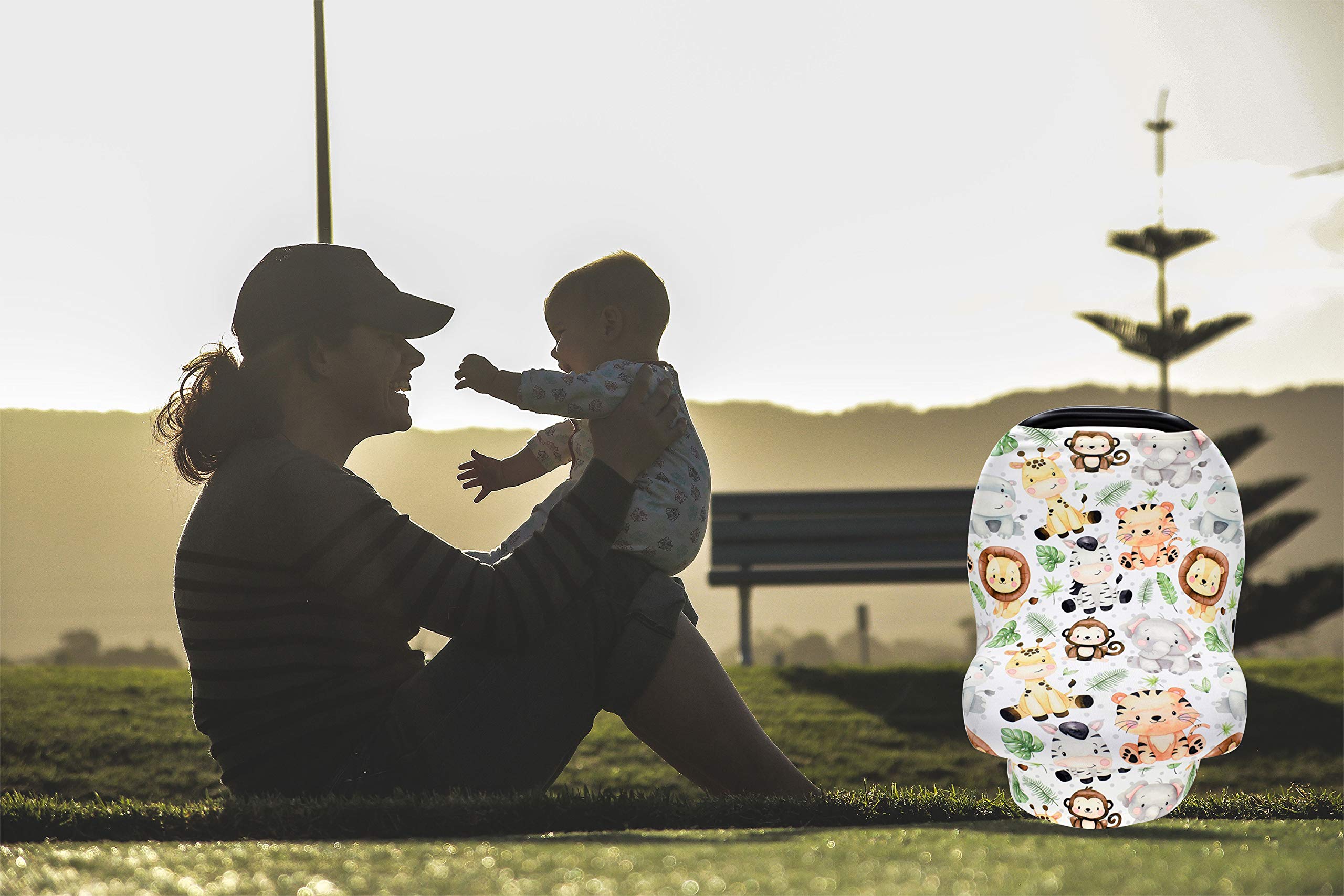 Terriboo nursing cover protects privacy while feeding or playing